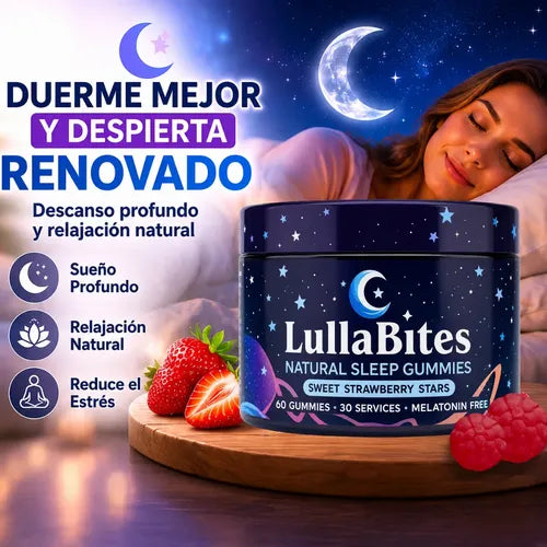GOMITAS PARA DORMIR (LULLABITES ANTI-INSOMNIO SIN MELATONINA)